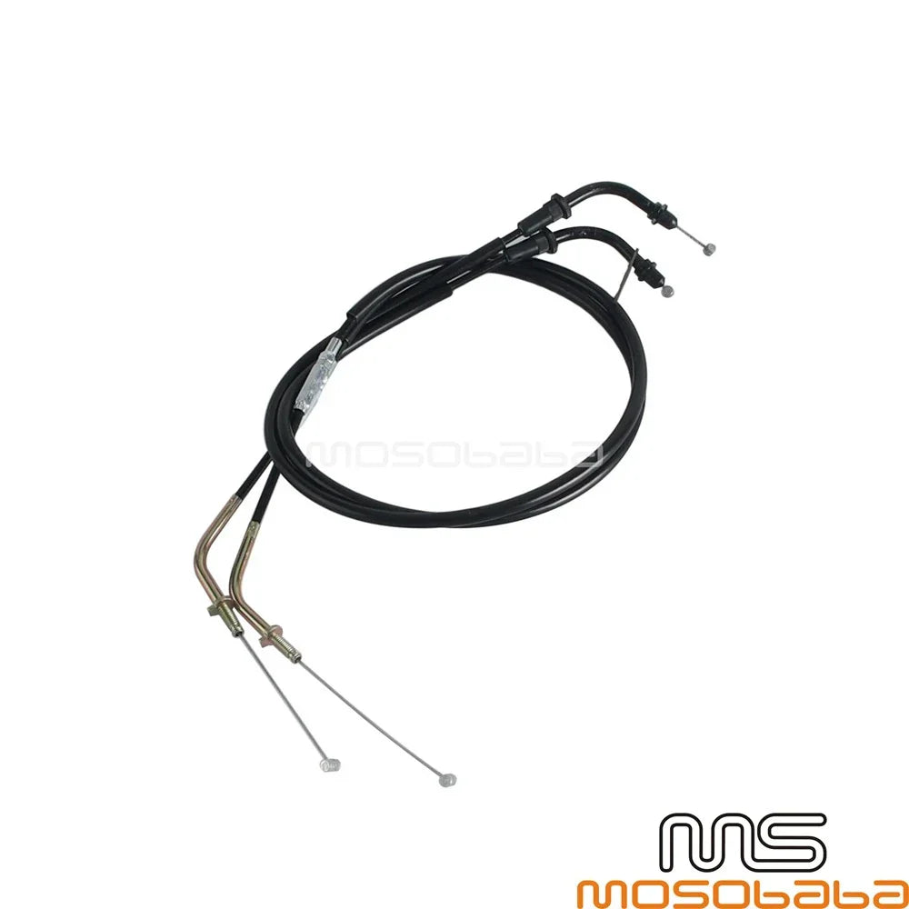 Black Throttle Cables for Kawasaki Vulcan 900 Classic/LT (2006-2018)