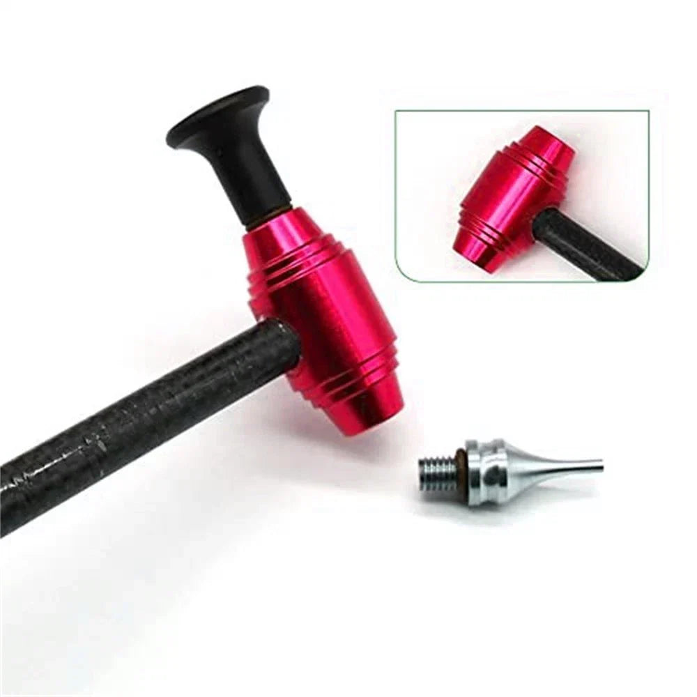 Retractable Dent Repair Hammer Tool w/ 5 Replacement Heads for Car