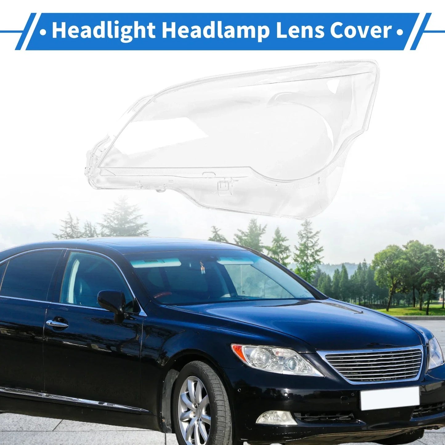 Car Front Left Headlight Lens Cover for Lexus GX460 (2010-2013)