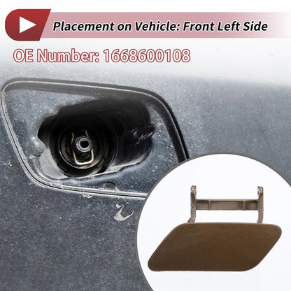 Front Left Washer Nozzle Cover for Mercedes-Benz ML350 (2012-2015) 1 x Brown