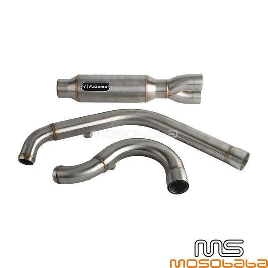 2-in-1 Exhaust Muffler Pipe for Harley Softail Fat Bob Low Rider (2018-2023)