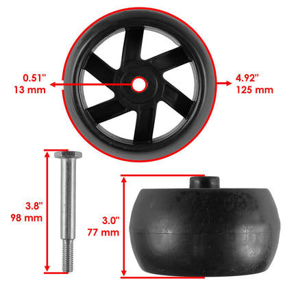 Deck Gauge Wheel and Bracket Kit for Husqvarna YTH160 YTH180 (2011–2018)