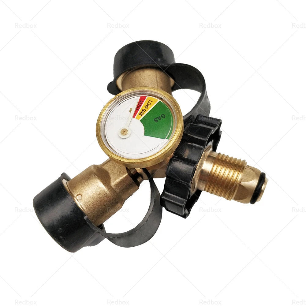 LPG Bottle Dual Outlet Adapter "Y" with Gas Level Gauge for Various Models
