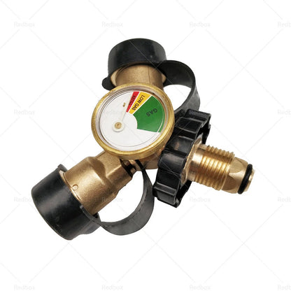 LPG Bottle Dual Outlet Adapter "Y" with Gas Level Gauge for Various Models