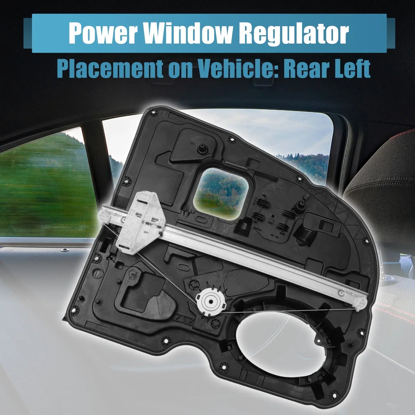 Rear Left Power Window Regulator for Dodge Ram 1500 Laramie SLT ST (2002-2023)
