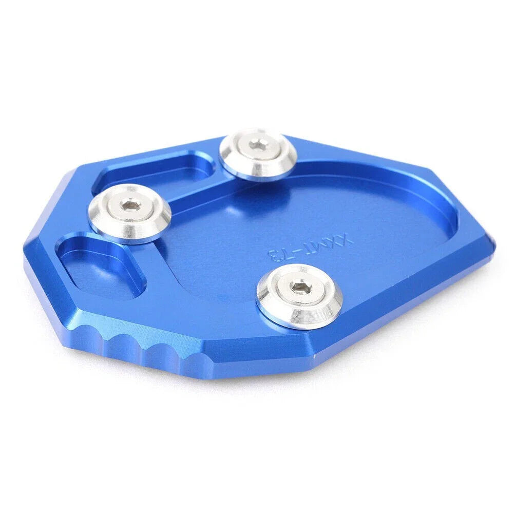 Kickstand Foot Side Stand Extension Pad for Yamaha FZ6R (2009-2015) Blue