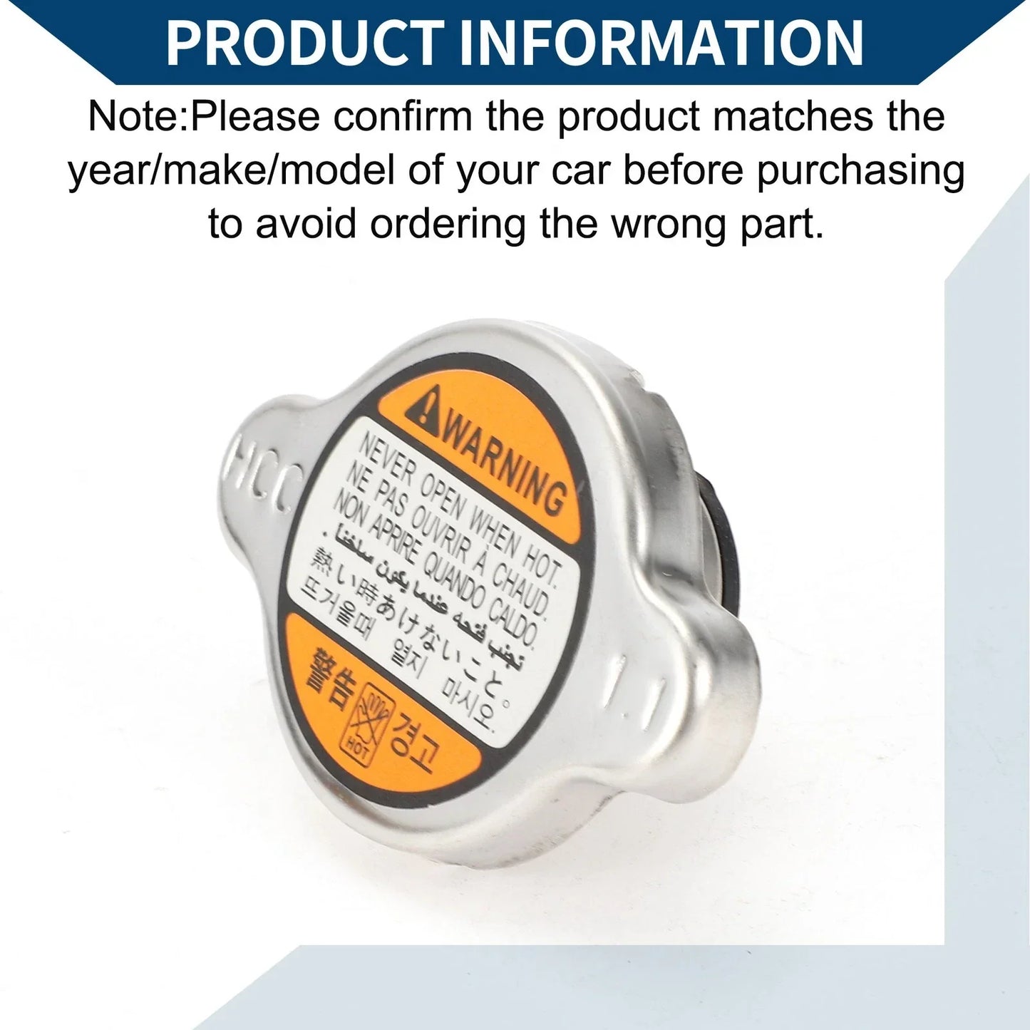 Radiator Cap for Hyundai i30, i10 (2007-2020, 2008-2019)
