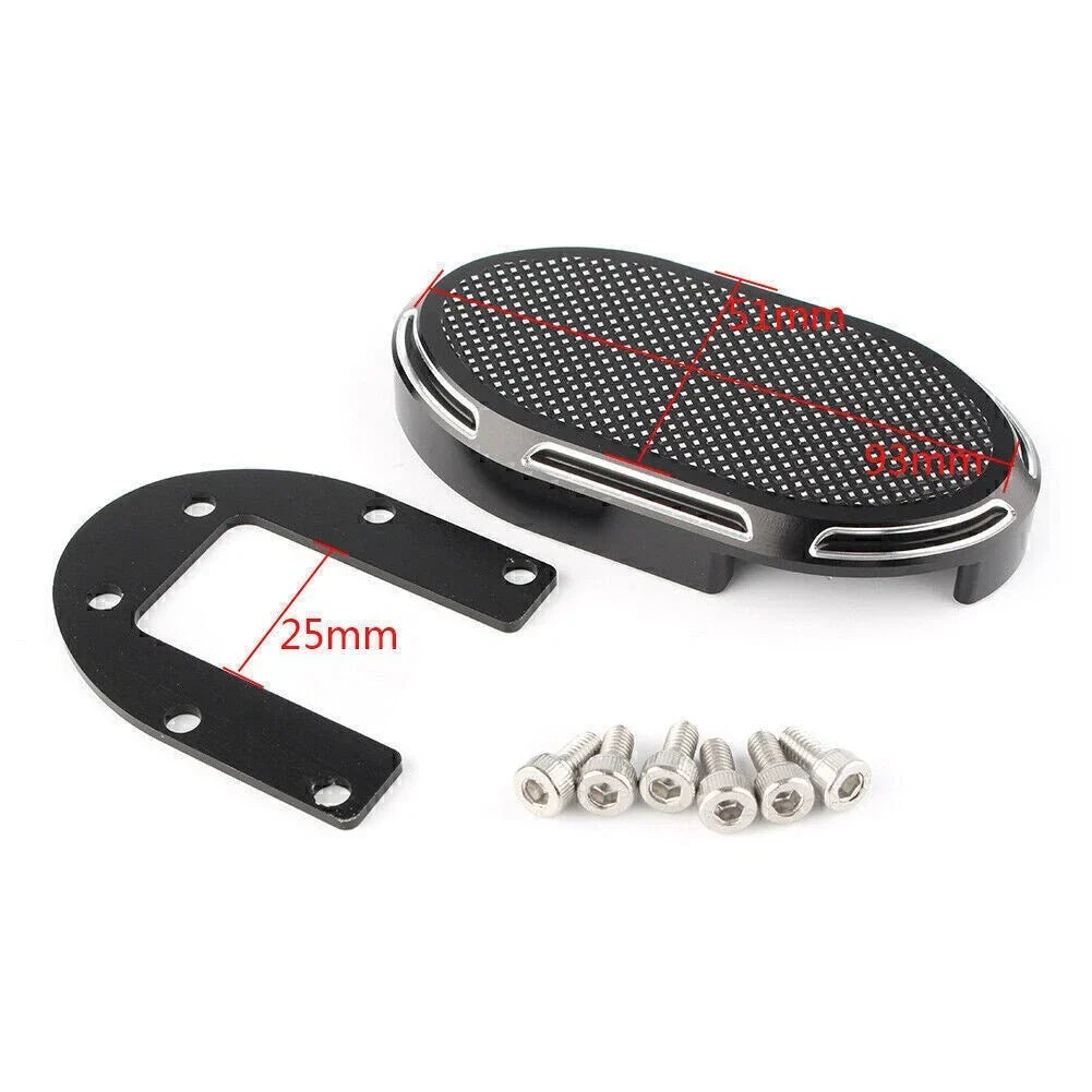 CNC Brake Cover Pedal Pad for Harley Dyna V-Rod Sportster XL1200 XL883 (2004-2023)