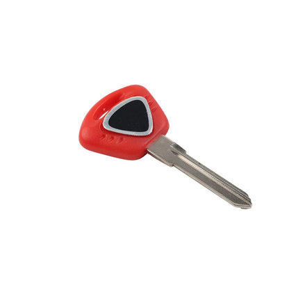 Red Uncut Blade Blank Key Replacement for Tiger 1050, Speed Triple 1050