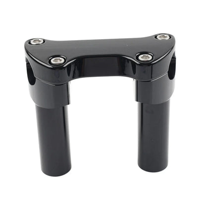 4" Handlebar Risers Flat Clamp Mount for Harley Sportster Dyna Softail