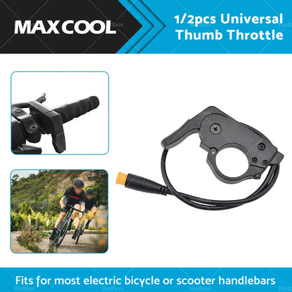 Universal Thumb Throttle Speed Control for Electric Bicycle 24-72V
