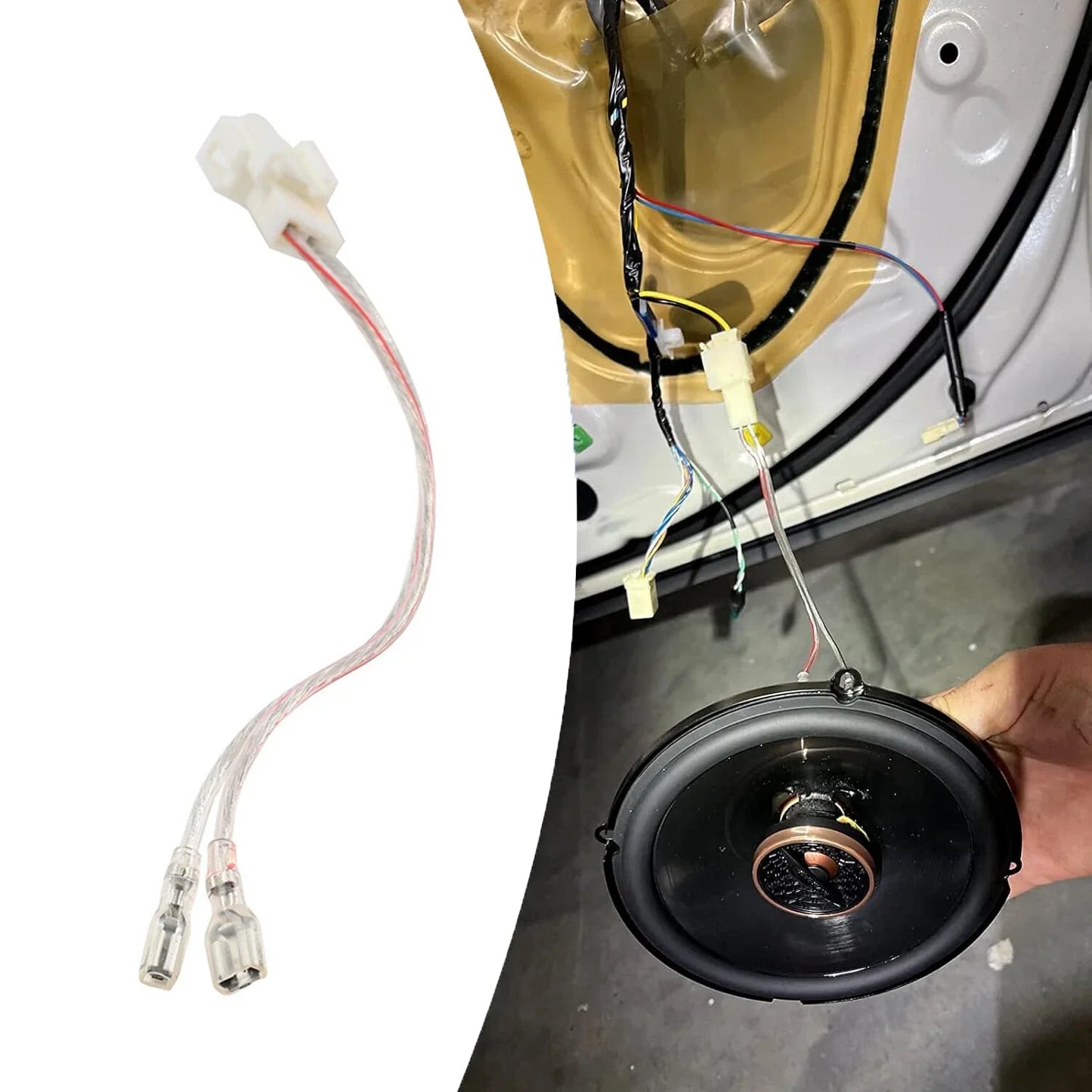 Door Speaker Wiring Adapter for Subaru WRX, Impreza, Mitsubishi Galant, Lancer