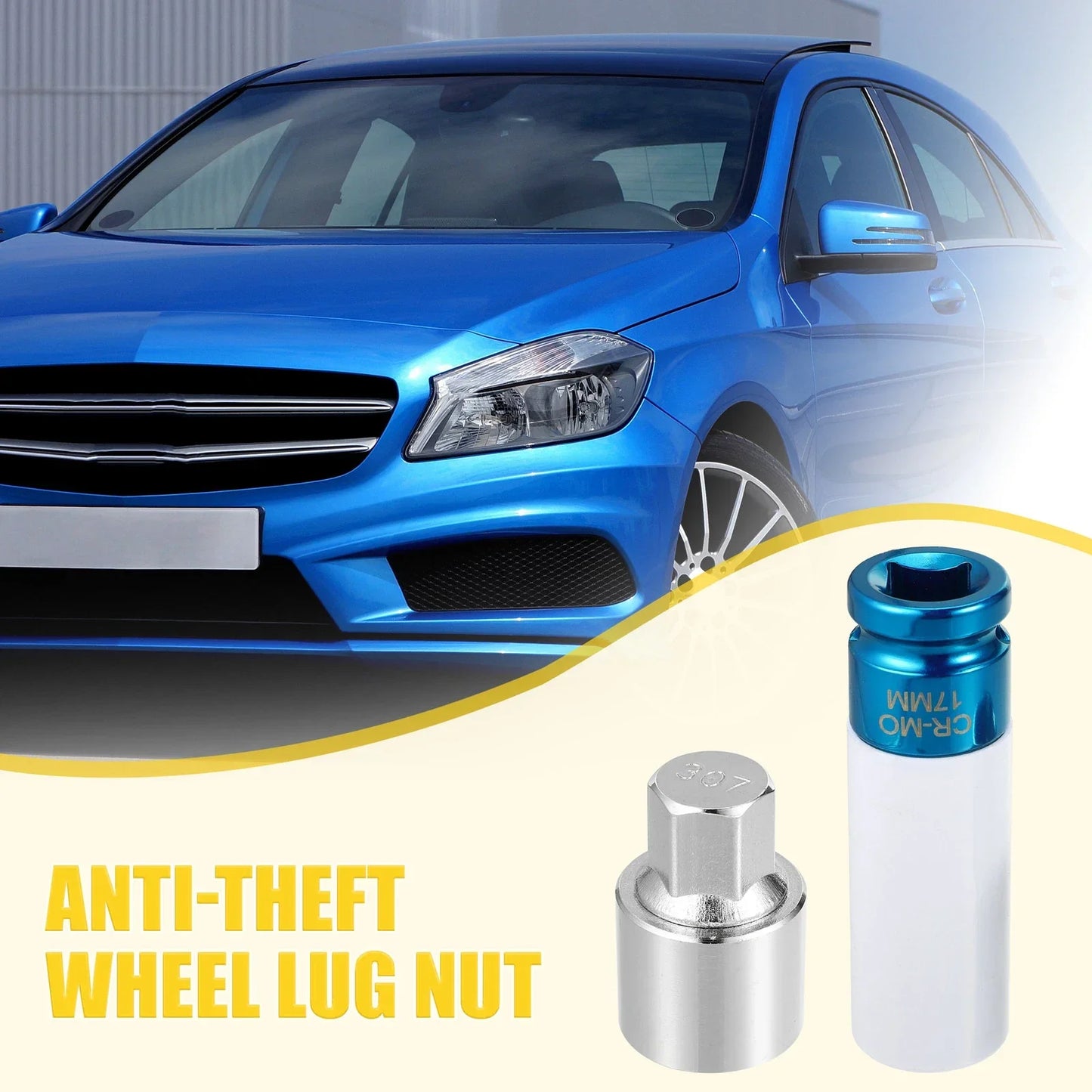 307 Wheel Lock Lug Nut Set with Protector Socket for Mercedes Benz