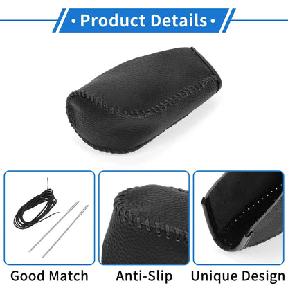 Car Gear Shift Knob Cover for Hyundai Tucson (2010-2013) - Pebbled Black