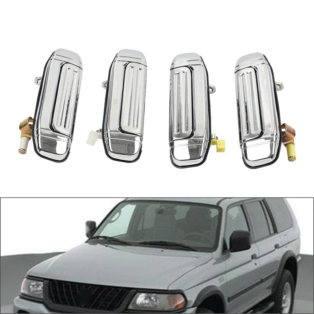 4x Outer Door Handle for Mitsubishi Pajero Montero (1992-2000)