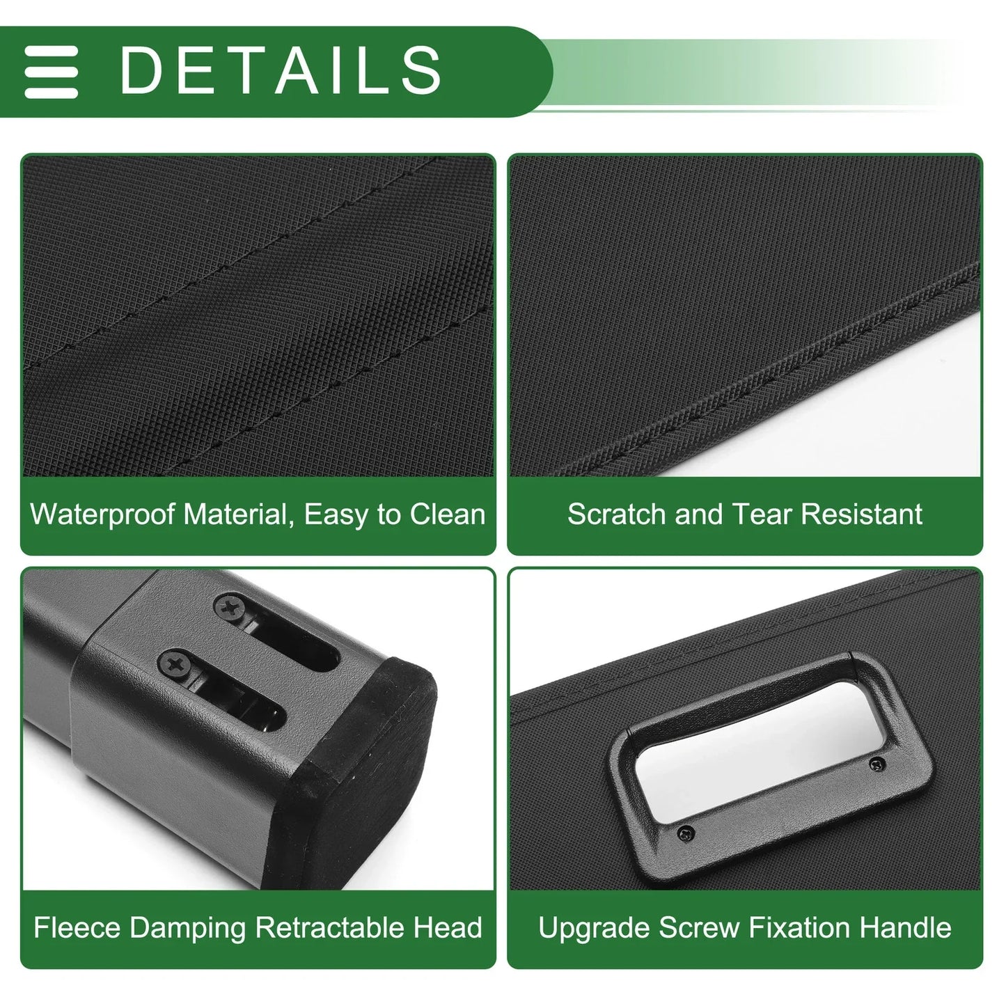 Trunk Retractable Cargo Cover for Mercedes-Benz GLE (2020-2024) Gloss Black