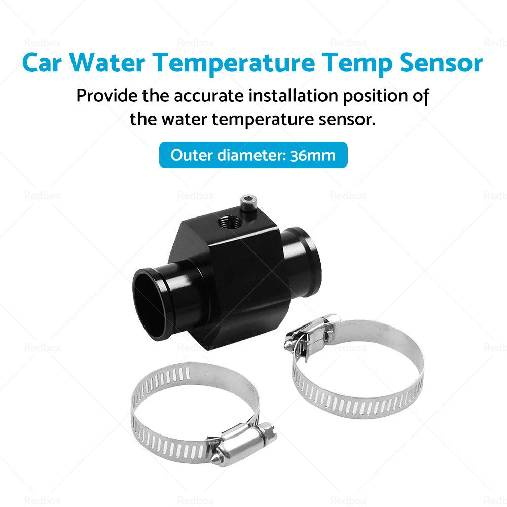 36mm Water Temperature Sensor Gauge for Car Radiator Hose Adapter