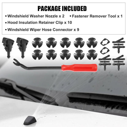 24 x Front Windshield Washer Nozzles for Dodge Neon (2000-2005)