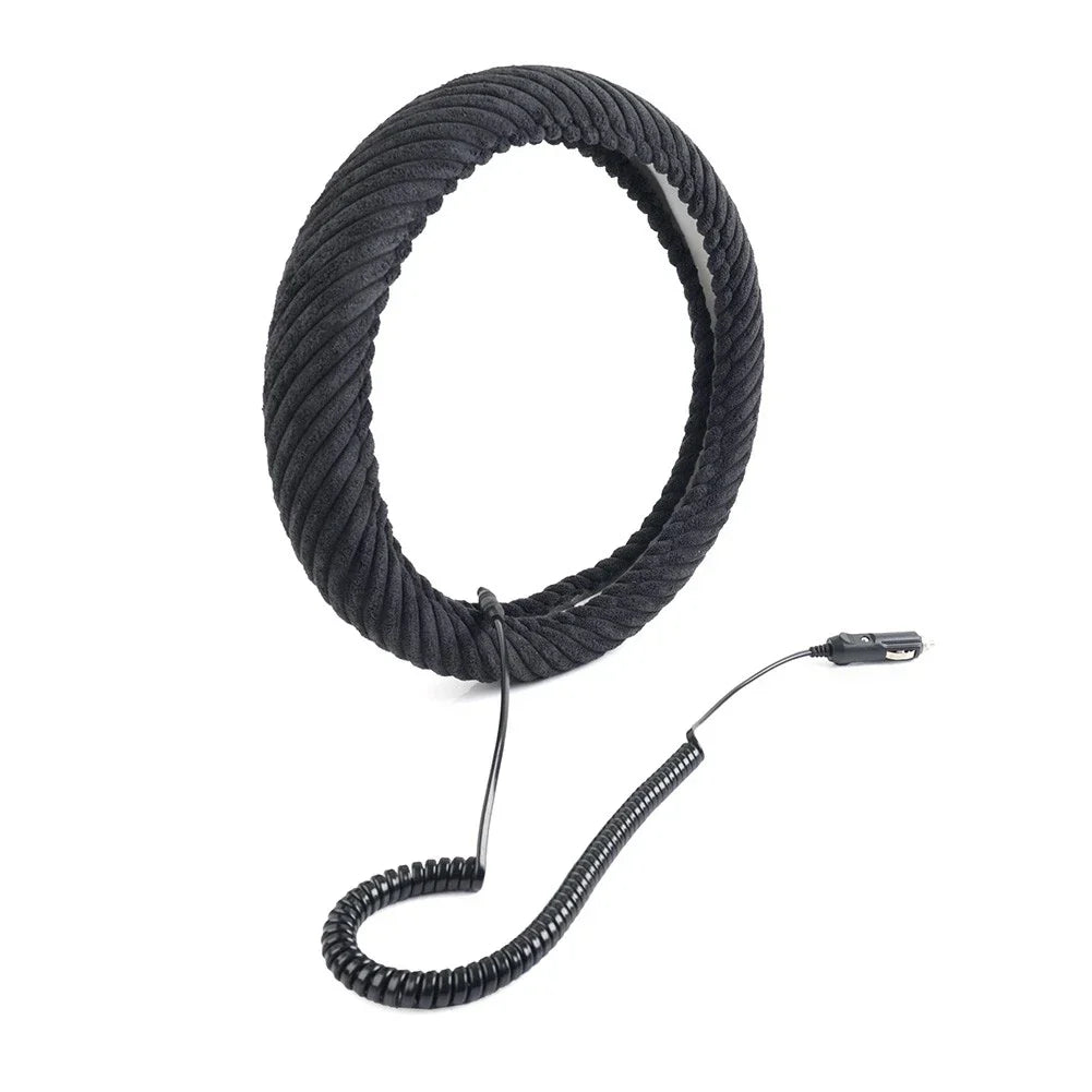 Heated Steering Wheel Cover 14.5-15.5in for Tangle Free Design