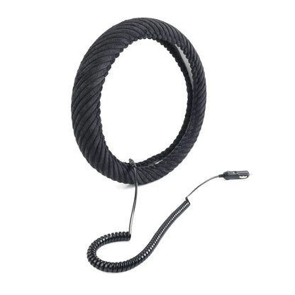 Heated Steering Wheel Cover 14.5-15.5in for Tangle Free Design
