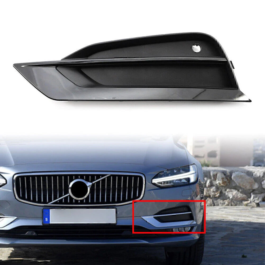 Left Side Front Bumper Fog Light Grille for Volvo S90 V90 (2016-2019)