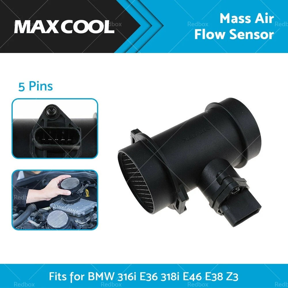 MAF Mass Air Flow Sensor for BMW 316i 318i E36 E46 E38 Z3 (1998-2002)