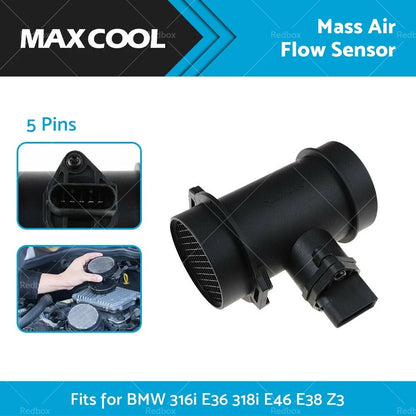 MAF Mass Air Flow Sensor for BMW 316i 318i E36 E46 E38 Z3 (1998-2002)