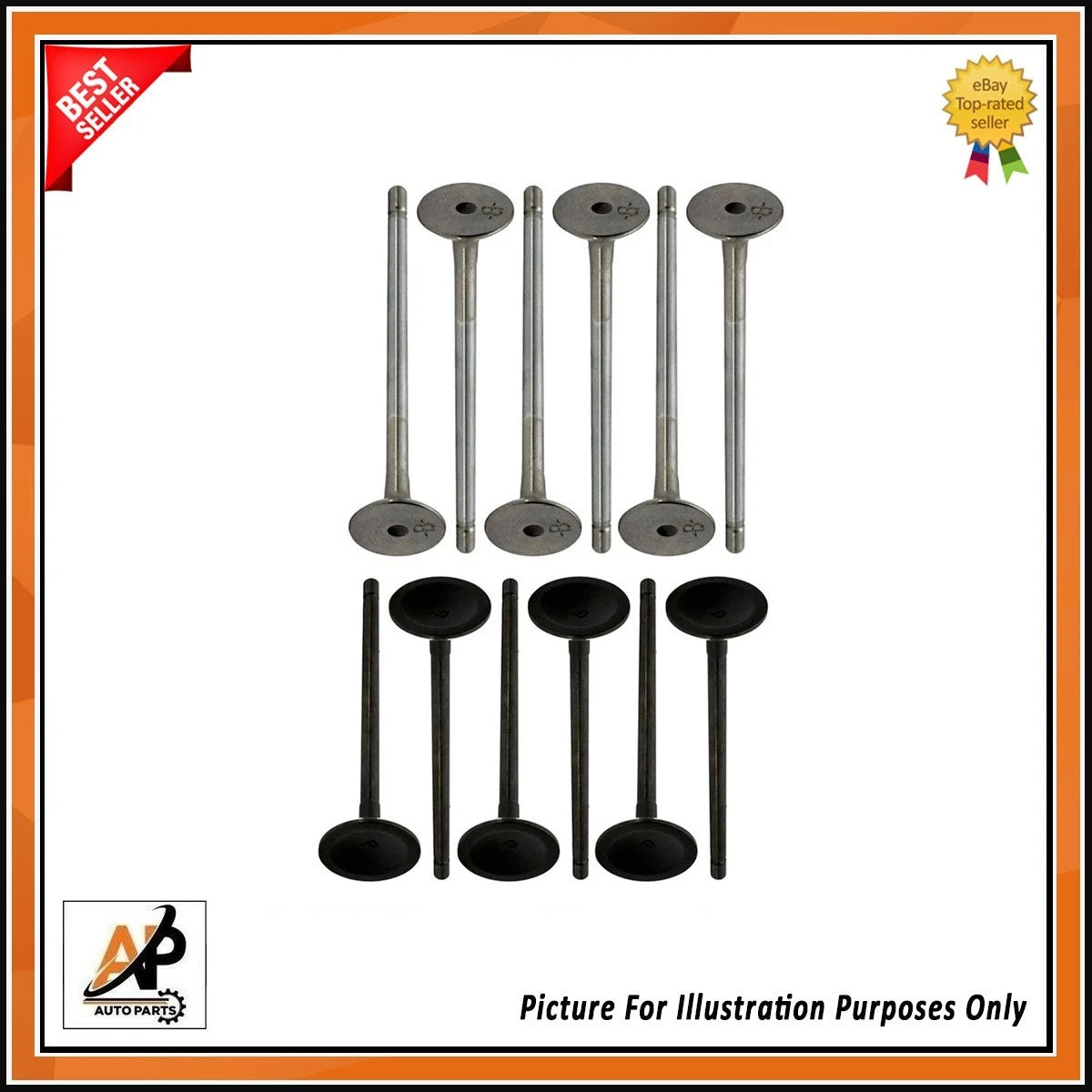 Exhaust and Inlet Valves Replacement Set for Honda Civic 1.0 VTEC (2017–2021)