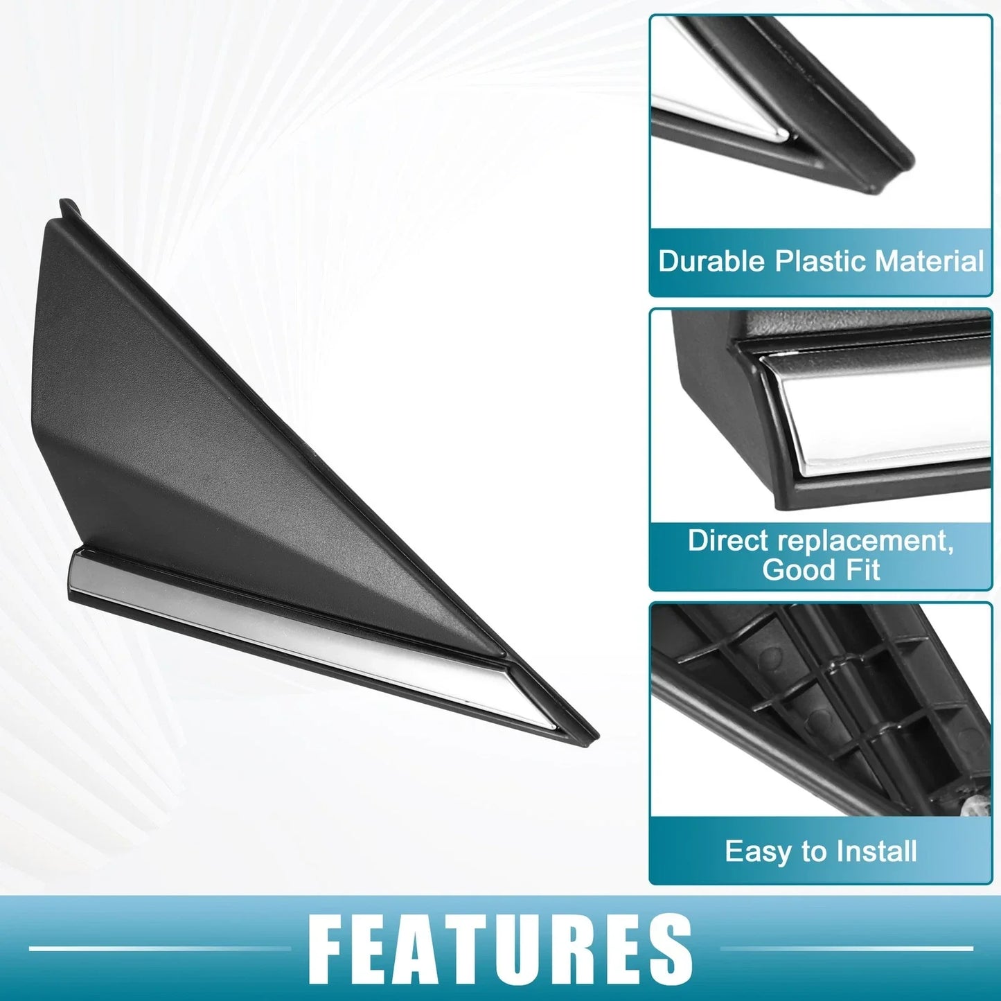 Right Mirror Corner Fender Triangle Cover for Hyundai Elantra (2017-2023)