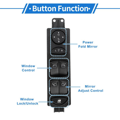 Front Right Power Window Switch for Mercedes-Benz Viano Vito (2003-2014)