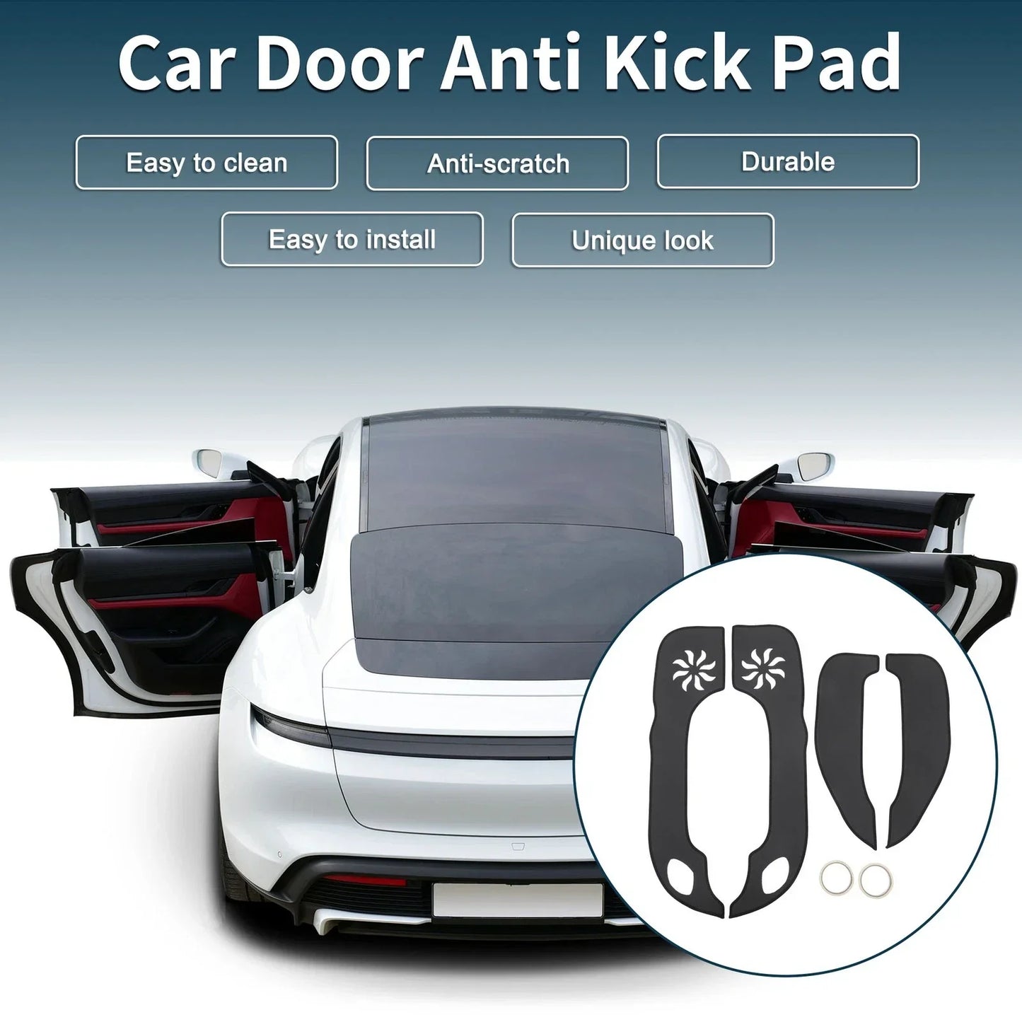 Car Door Anti Kick Pad Sticker Protector for Hyundai Elantra (2011-2016)