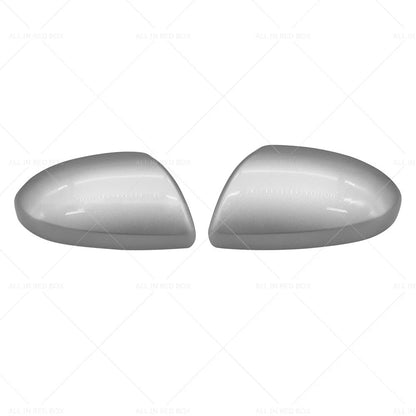 Silver Left & Right Side Mirror Cover Caps for MAZDA 2 3 (2009-2013)
