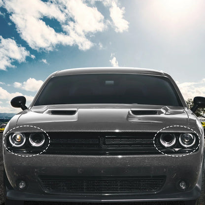 Front Headlight Lamp Bezel Trim for Dodge Challenger (2015-2023)