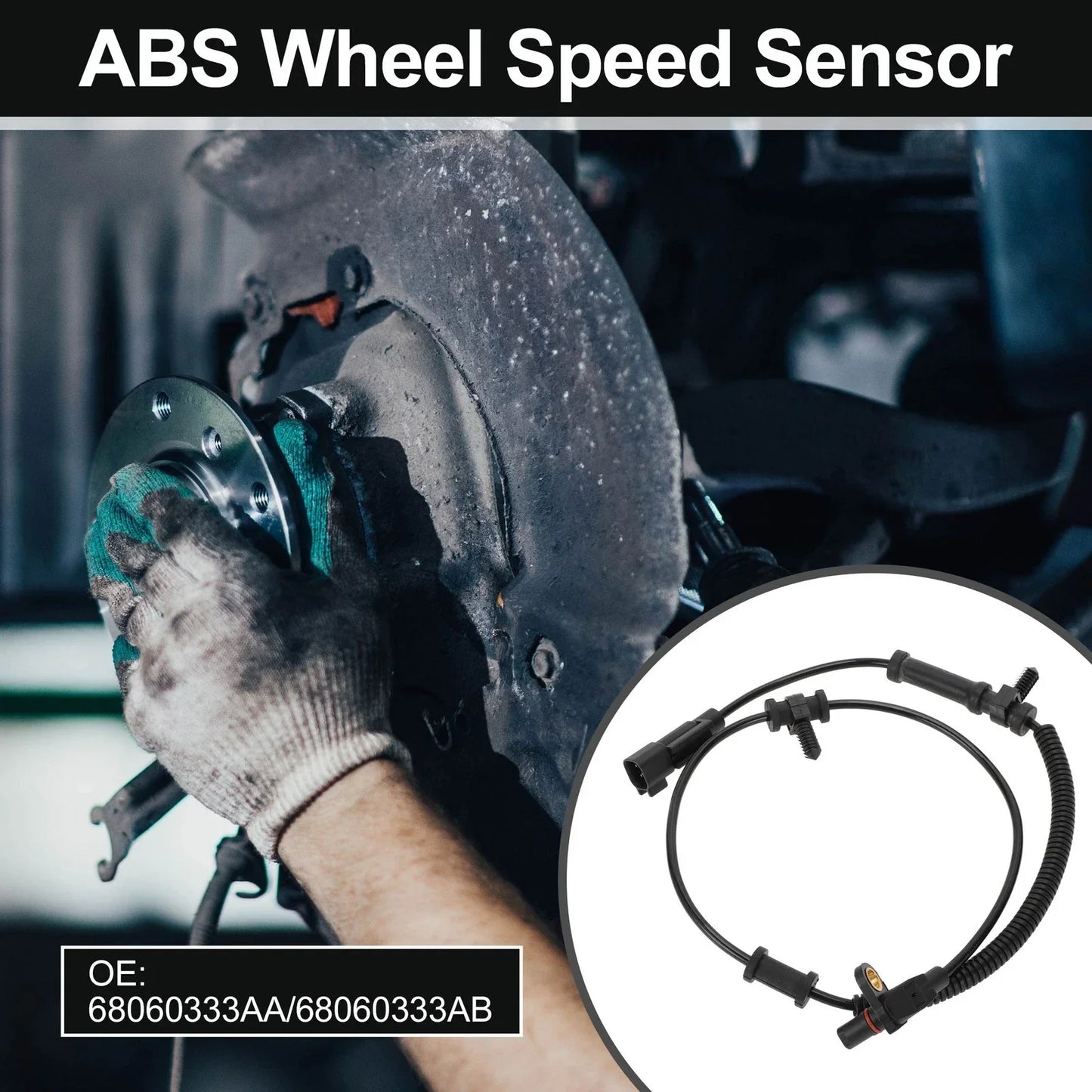 ABS Wheel Speed Sensor for Dodge Ram 1500 Pickup 2009-2010