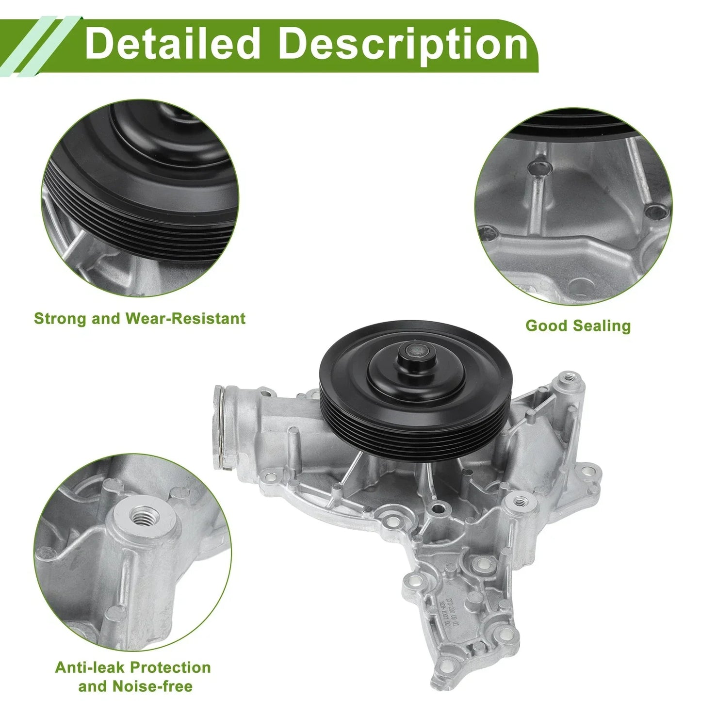 Water Pump for Mercedes-Benz C-Class 2005-2014
