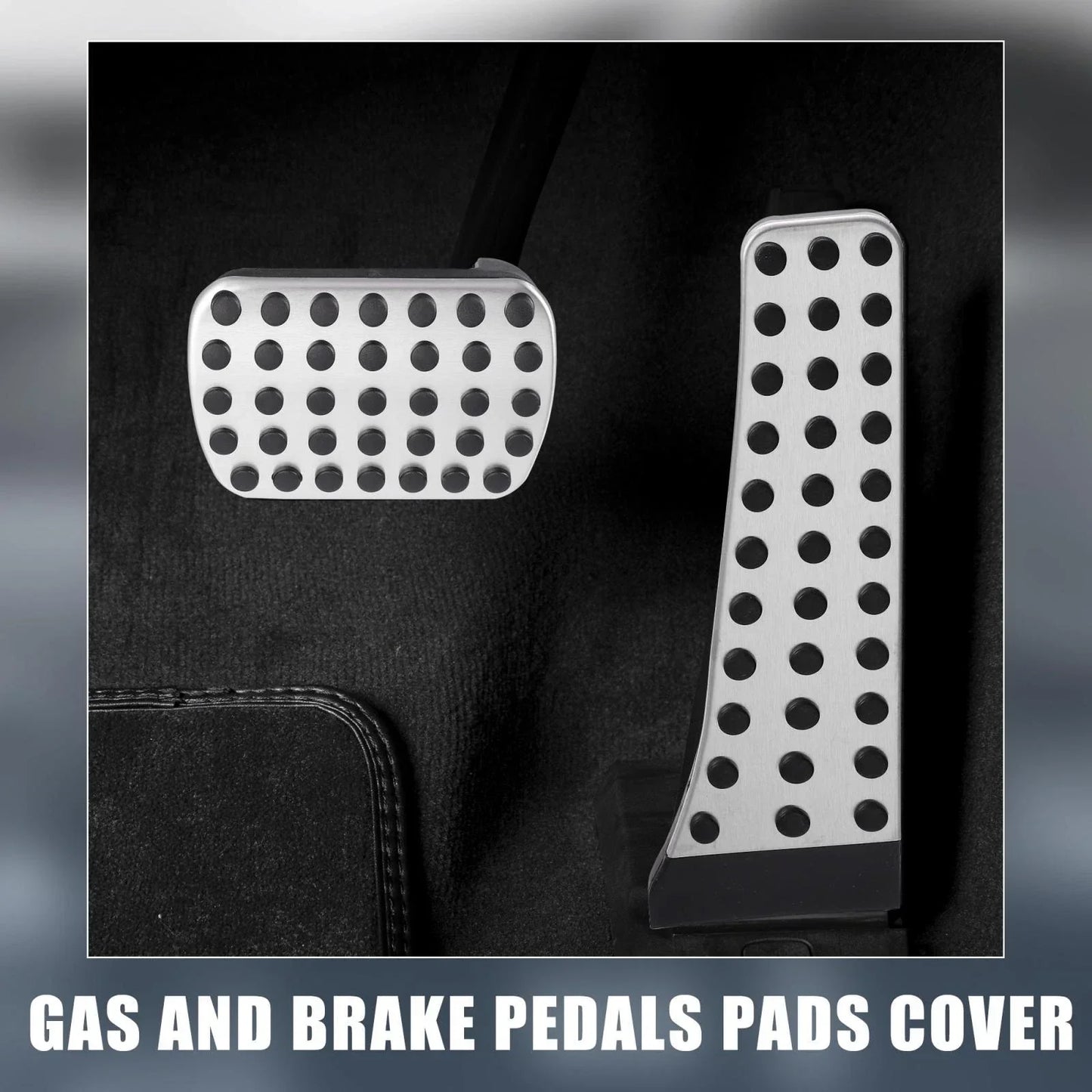2 x Gas Brake Pedal Pads Covers for Mercedes-Benz C E S GLC GLK SLK Class