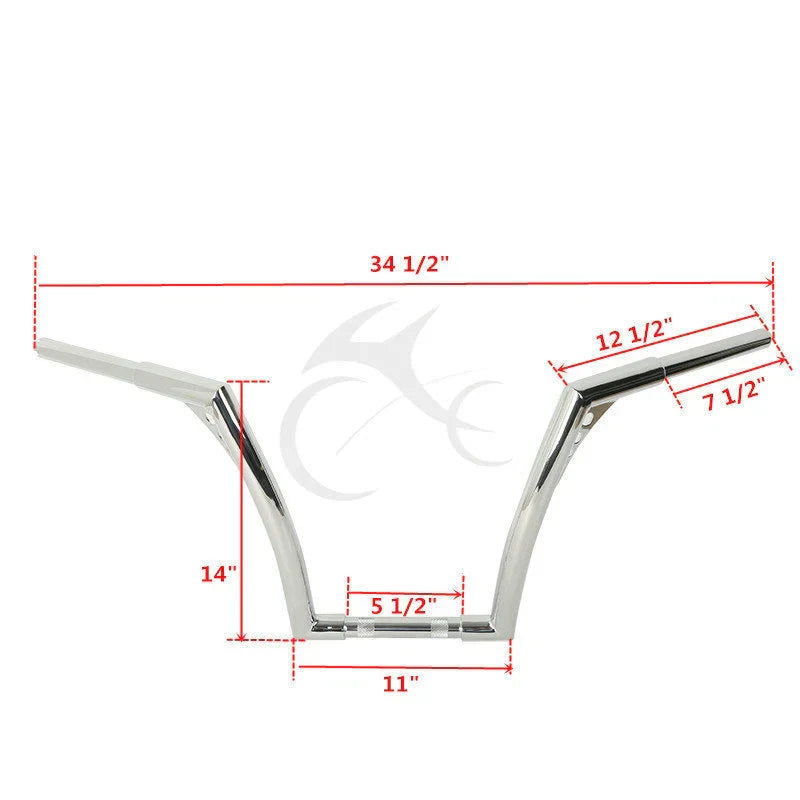 1 1/4" Handlebar for Harley Softail Fatboy Sportster XL