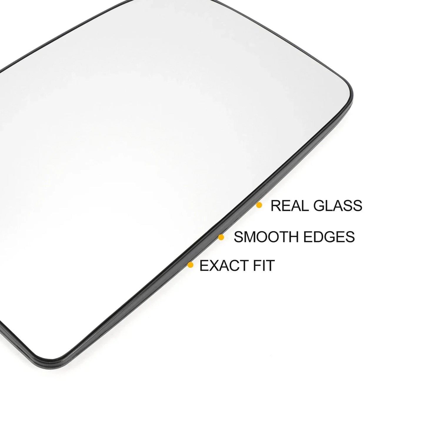 Left Upper White Mirror Glass w/ Back Non-heated for Mercedes Sprinter (2006-2011)