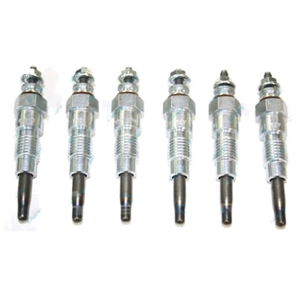 6 Glow Plugs 24 volt for MK MQ G160 Patrol SD33 82~83 SD33T Turbo Diesel Set
