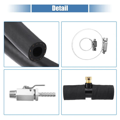 Auxiliary Fuel Tank Set with 1-3/4" Fill Line for Dodge Diesel