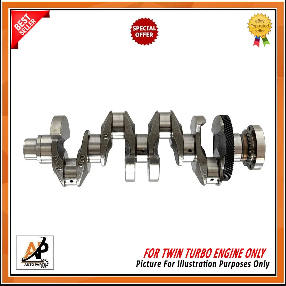 Forged Crankshaft Replacement for Jaguar Land Rover 2.0D 204DTA (2017–2020)