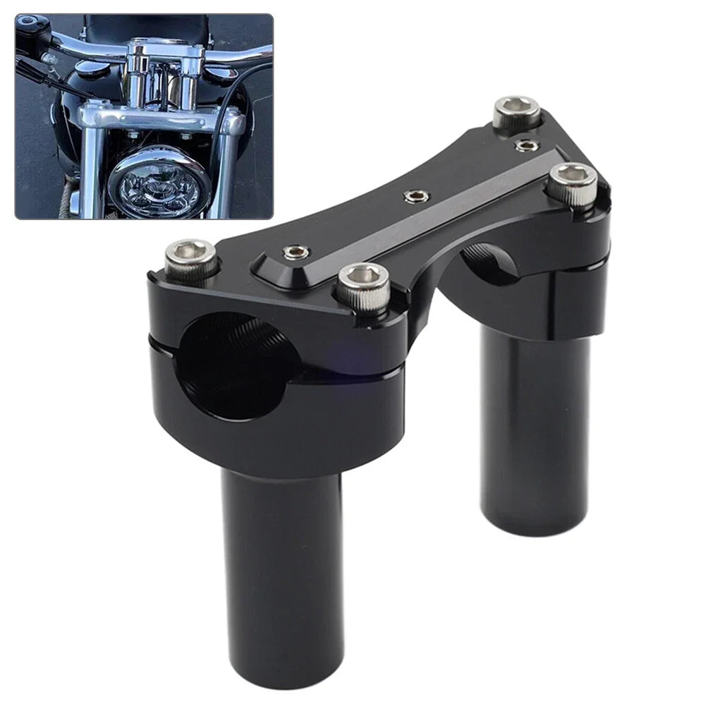 3.5" Handlebar Riser & Top Clamp for Harley Dyna, Tour, Road Glide (2006-2023)