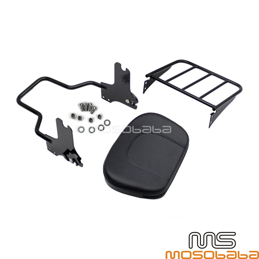 Sissy Bar Backrest Luggage Rack for Harley Electra Glide, Street Glide (2009-2023)