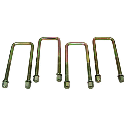 4 Front Leaf Spring U-Bolt + Nut Set for Landcruiser 70 Series FJ75 HJ75 HZJ75