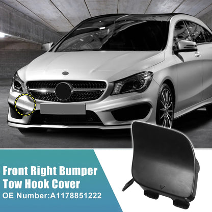 Unpainted Front Bumper Tow Hook Cover for Mercedes-Benz CLA-Class (2014-2023)