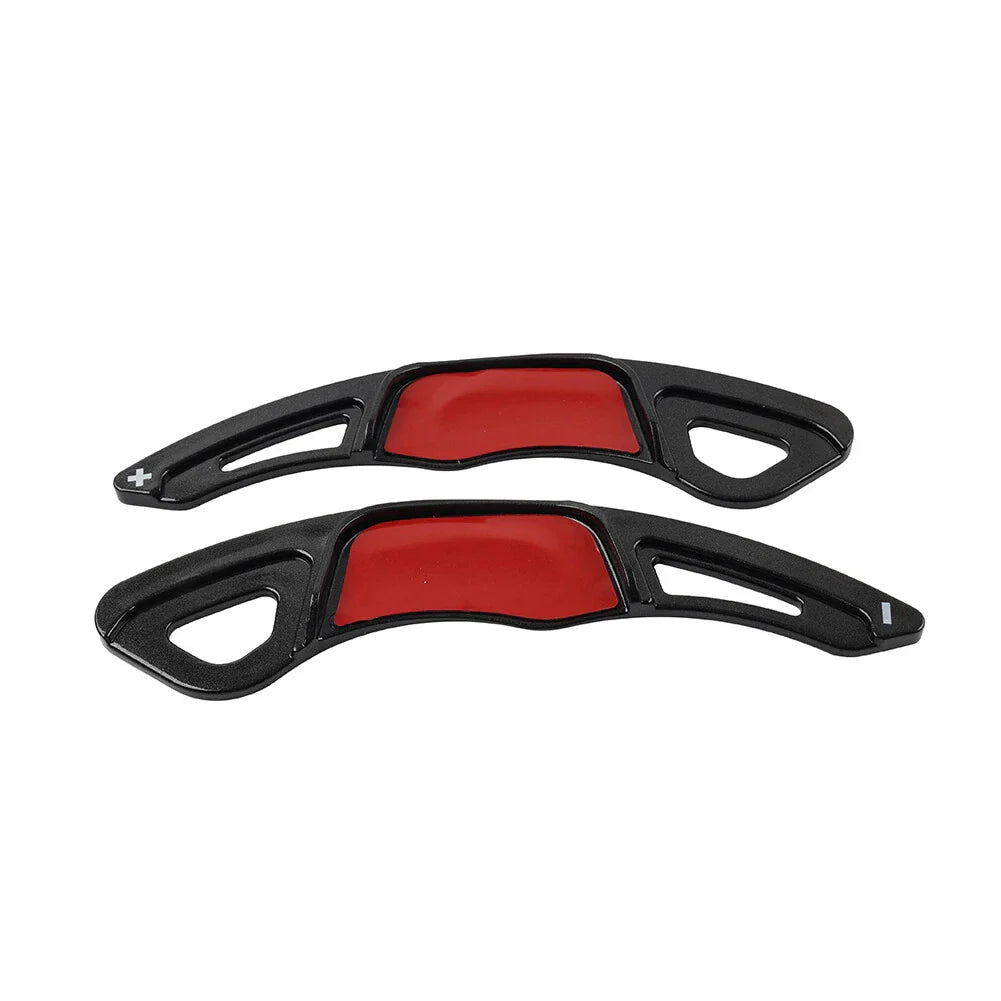 Black Steering Wheel Paddle Shifter Extensions for VW Golf, Polo, Jetta, Scirocco (2013-2020)