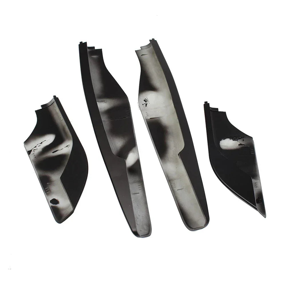 4 x Black ABS Roof Rack End Cover Caps for Mitsubishi Pajero (2009-2018)