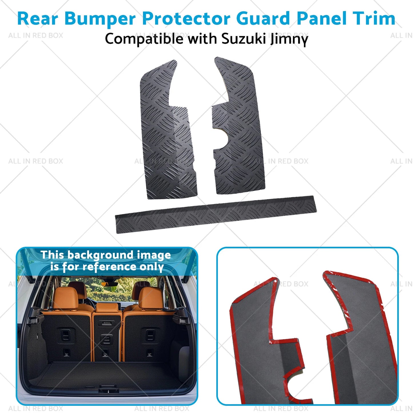 Rear Alloy Bumper Protector Trim for Suzuki Jimny (2019-2023)