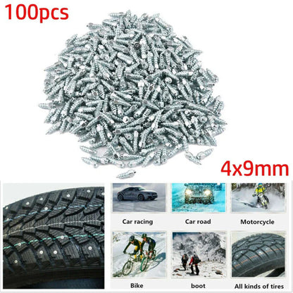 Screw Chain Spike 100 Pcs Snow Tire Studs for Racing Cars