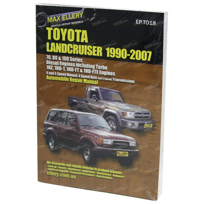 Workshop Repair Manual for Landcruiser 80 100 Series Diesel 1HZ 1HDT 1HD-FT/E